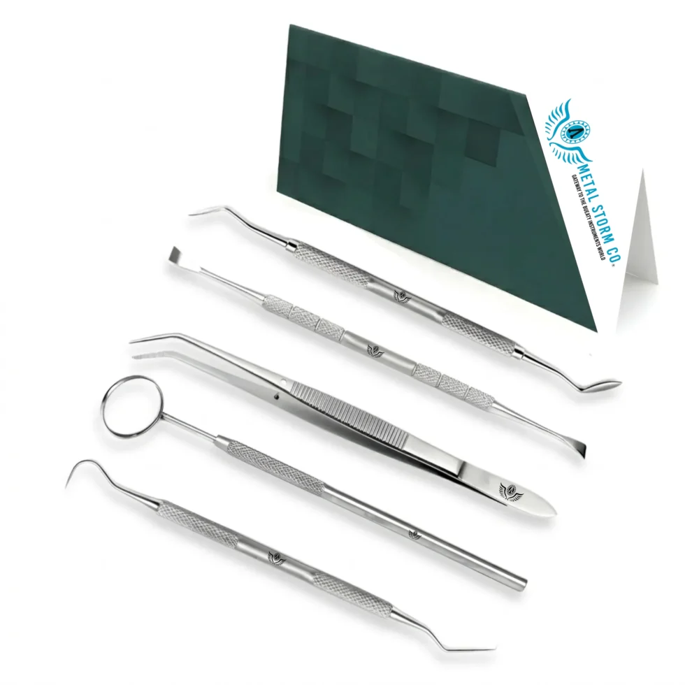 Metal Storm® 5-Pcs Professional Dental Care Kit – Plaque & Tartar Remover for Teeth