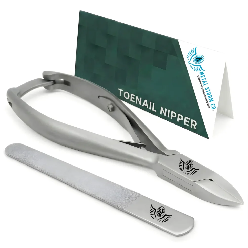 Metal Storm® Professional Toenail Clippers for Thick Nails – 14.5cm, Straight Head, Smooth Handles