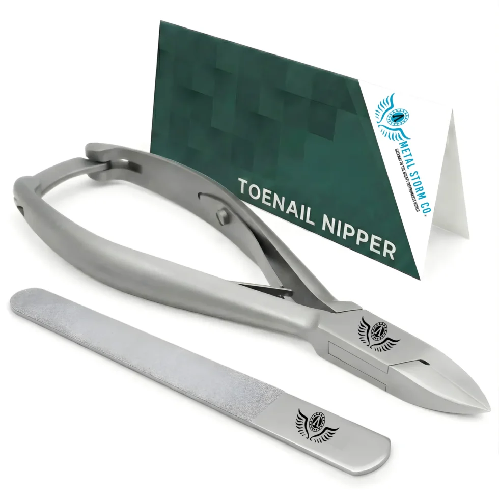 Metal Storm® Professional Toenail Clippers for Thick Nails – 14.5cm, Straight Head, Smooth Handles
